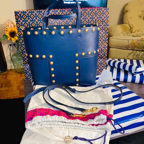 Tory Burch Block-T stud mini tote